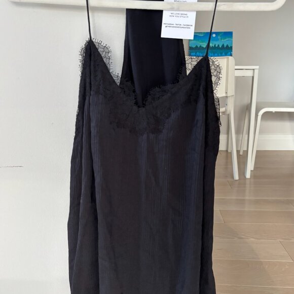 Cami NYC Racer Top Black Lace Slik - Picture 4 of 5